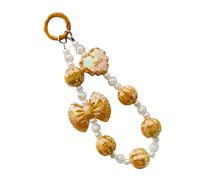 PENCHEAK Cordon de téléphone à perles - Accessoire à usage multiple pour porte-clés, décoration de smartphone, usage quotidien, pendentif tendance
