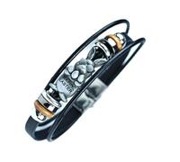 PENCHEAK Élégant En Cuir Des Lapins De Pâques À La Main Pour Hommes Et Femmes Zincs Alliage Fermoir Bracele