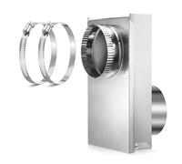 PENCHEAK Ensemble de ventilation déporté pratique en acier inoxydable pour sèche-linge - Empêche le tuyau de se tordre - Améliore l'efficacité des flux d'air - Periscopes
