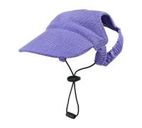 PENCHEAK Everyday Pet Casquette de baseball Violet Taille XL | Chats et petits chiens, mentonnière réglable, structure d'ouverture d'oreille, compagnon d'extérieur ensoleillé