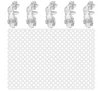 PENCHEAK Filet en acrylique renforcé pour aquarium avec clip sécurisé pour empêcher les poissons de s'échapper