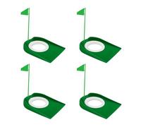 PENCHEAK Kit d'entraînement comprenant une balle de retour automatique et un guide de direction pour améliorer les compétences de mise à la maison ou au bureau. Utilisez un tapis de putting portable