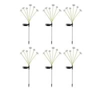 PENCHEAK Lampe solaire décorative en forme de champignon pour pelouse Blanc A