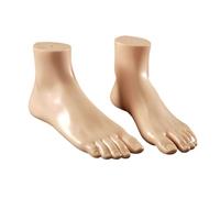 PENCHEAK Lot de 2 modèles de pieds professionnels en PVC pour présentation de chaussures et simulation de prototypes d'entraînement d'anatomie, taille unique, Comme décrit