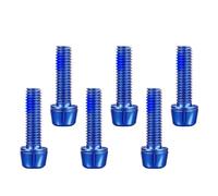 PENCHEAK Lot de 6 boulons de frein à disque pour vélo, vis fixes, vis de frein pour vélo de montagne, installation de porte-bouteilles, vis de montage de cage