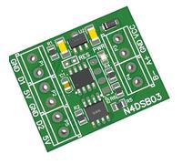 PENCHEAK Module de contrôle réseau 2 canaux RS485 5 V 12 V 24 V RS485 - Capteurs de -55-125 ℃ - Carte adaptateur de rechange Modbus - Capteurs de température