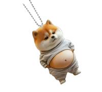 PENCHEAK Pendentif plat unique en acrylique et perles élégantes pour rétroviseur de voiture - Jouet décoratif pour l'intérieur de votre voiture - Facile à transporter