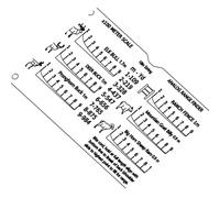 PENCHEAK Règles de dessin professionnelles multifonctionnelles pour, A | Fiability Ranges Finders Card Carte analogique de poche pour extérieur Facile à lire