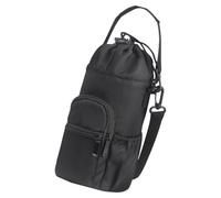 PENCHEAK Sac à bandoulière isotherme avec cordon de serrage et sangle réglable, Noir , Taille unique