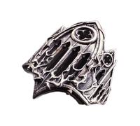 PENCHEAK Styles Gothiques Rontements De Ton Argenté Réglables Avec Une Fenêtre D'église Ornée Modèle Croisé Pour Les Accessoires Gothiques Unisexes Réglables L'usure Tous Les Jours