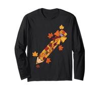 Pencil Autumn Fall Leaves Cozy Vibes Manche Longue