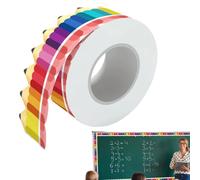 Pencil Border For Bulletin Board - 65ft Border Trim, Self-Adhesive Stationery Patterned Display Edging Roll, Continuous Corrugated Wall Frame Liner | Borders Trims Back To School Decoration For