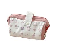 Pencil Case, Cute Stationery Organizer, Zipper Closure Ruler Pouch, Multi-Section Storage, Journaling Tools for Note-Taking and Commuting Use, Compact Size, Painting, Marking, 8.66x4.72x3.94 Inches