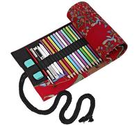 Pencil Case For 48 Coloured Pencils, Roll Up Pencil Case, 48 Holes, Fabric Storage Bag