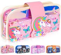 Pencil Case Large Capacity Zipper Pencil Case With Multiple Compartments Stationery Organizer For Girls, Students And Women, Unicorn, Bag Organizer