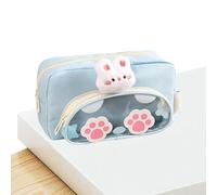 Pencil Case Organizer - 8.66 inch Animal Pouch | Zipper Storage Bag Oxford Cloth Plush Material Cute Design | School Office Travel Cosmetic Storage for Students Kids Adults