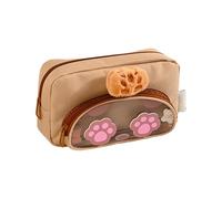 Pencil Case Organizer | Animal Design Stationery Storage With Zipper, Cosmetics Organizer Bag For Children Boys Girls Students Women Men Adults Highlighters Erasers Rulers Use Cute Holder For Daily