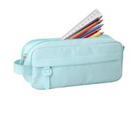 Pencil Case - Pencil Pouch | Organiseur de rangement | Makeup Bag for Boys Girls Teen College Students School Adults & Office Supplies Aesthetic School Supplies With Easy Grip Handle Storage Bag, Lake
