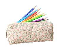 Pencil Case Pouch , Large Capacity Easy Access Floral Bow Container | Pencil Cosmetic Case for Elementary Kids College Students Youth Girls Women Back To School Birthday