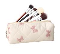 Pencil Case Pouch , Large Capacity Easy Access Floral Bow Container | Pencil Cosmetic Case for Elementary Kids College Students Youth Girls Women Back To School Birthday