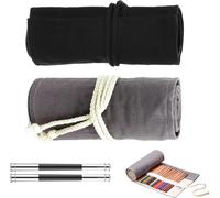 Pencil Case - Set Of 2 Coloured Pencil Pouches - Unique Faber Castell Design - Suitable For Coloured Pencils And Felt-Tip Pens.