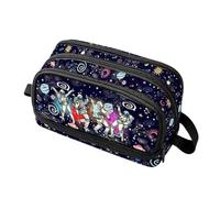Pencil Case - with Zipper 6-Compartment Cartoon Large Capacity Organizer