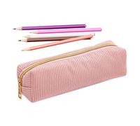 Pencil Case - Zipper Pencil Pouch | Large Capacity PPencil Casee, School Pencill Casee, Pencils Case Aesthetic, Solid Color Corduroy Stationery Bag Large Capacity For Pens Eraser Ruler Card Girls Bo