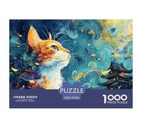 Pencil Drawing A Feline 1000 Pièces Carton Premium Coffret De Puzzles Kitty Stimulant Et Éducatif Jeu Créatif Puzzles As Birthday Gifts 70x50cm/1000pcs