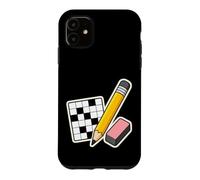 Pencil Eraser Hour Mots Croisés Coque pour iPhone 11