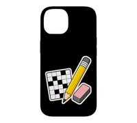 Pencil Eraser Hour Mots Croisés Coque pour iPhone 14