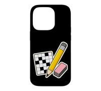 Pencil Eraser Hour Mots Croisés Coque pour iPhone 14 Pro
