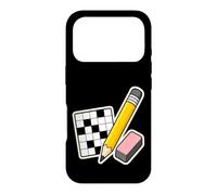 Pencil Eraser Hour Mots Croisés Coque pour iPhone 17 Pro