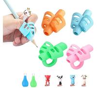 Pencil Grip, Aide écriture, Guide-Doigts au Design Crayon Ergonomique, Pour Enfants, Adultes et Besoins Spéciaux,(Stylo Gaucher,Stylo Droitier)