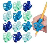 Pencil Grip TPG-17212 Lot de 12 aides ergonomiques pour droitiers ou gauchers Couleurs assorties