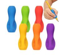 Pencil Grips For Kids - 6 Pieces Non-slip Soft Comfort Triangular Gripper | Sensory Pencil Grips for Children Students Teachers Preschool Home Office Drawing Sketching