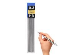 Pencil Lead Refills - 12 Pack Replacement | Mechanical Pencil Compatible Writing Tools with 0.3mm 0.6mm 0.9mm Range, Study Examination Home School Office Accessory for Students Teens