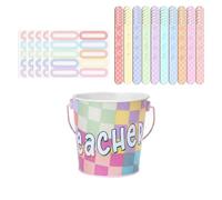 Pencil Name Sticks - Desk Pick Tools with Metal Bucket Holder