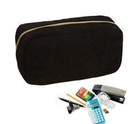 Pencil Pouch - Large Capacity Corduroy Pencil Pouch for Boys Teens, Durable Zipper Closure with Inner Mesh Pocket, Multi-Functional Stationery Container for Girls Adults Elementary College 9x4x2 Inc