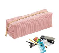 Pencil Pouch - Zipper Stationery Organizer | Storage Bag for Erasers, Markers, Rulers, Sticky Notes | School, Office, College, Travel, Daily Use, Backpack, Work Supplies, Portable Writing Tools, rose
