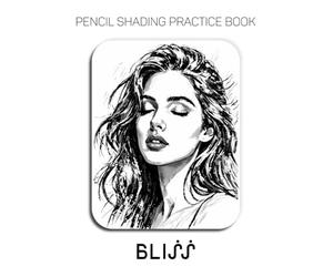 Pencil Shading Practice Book - Bliss: A Graphite Journey into Serene Portraits and Luminous Textures