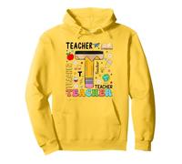 Pencil T Teacher Premier Jour d'école Professeurs et élèves Sweat à Capuche
