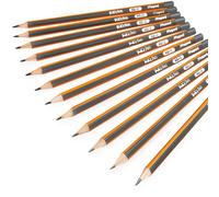 Pencils Graphite Triangulaires Noirs Maped HB Paquet De 12
