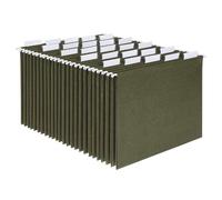 Pendaflex 81602, dossiers suspendus, format A4, vert standard, onglets réglables de coupe 1/5, 25 par boîte, vert standard, onglets 1/5