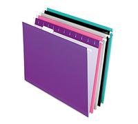 Pendaflex - Classeur renforcé - Taille lettre - Coupe 1/5 - Couleurs assorties - 25/BX (4152 1/5 ASST2)