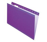 Pendaflex Dossiers suspendus renforcés, format légal, violet, coupe 1/5, 25/BX (4153 1/5 VIO)