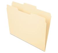 Pendaflex Essentials dossiers de fichiers, format Lettre, Manille, 100 par boîte Avec onglet (découpe au tiers) - Position 2 (au milieu) Letter Manila