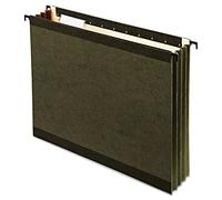 Pendaflex Surehook renforcé Extra Capacity à suspendre à poches, Lettre, taille standard, Vert, 8,9 cm Capacité, 5 positions Tab, 4 par lot (9217)