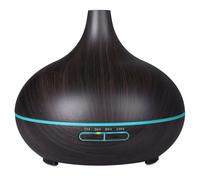 Pendant Ce Temps,Diffuseur D'arôme En Aquarelle,Lampe Led Sept Couleurs,Atomiseur D'huile Essentielle,Grain De Bois,Pour La Maison,400 Ml - Type Dark Wood-Eu
