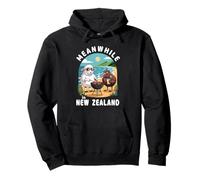 Pendant ce Temps en Nouvelle-Zélande Kiwi Sheep BBQ Summer Souvenir Sweat à Capuche