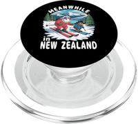 Pendant ce Temps en Nouvelle-Zélande Kiwi Sheep Ski Souvenir d'hiver PopSockets PopGrip pour MagSafe